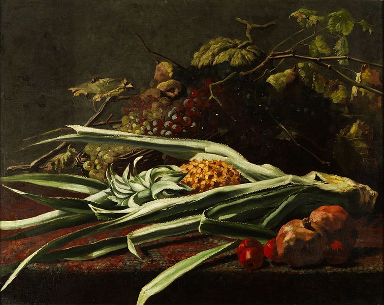 Still life with pineapple